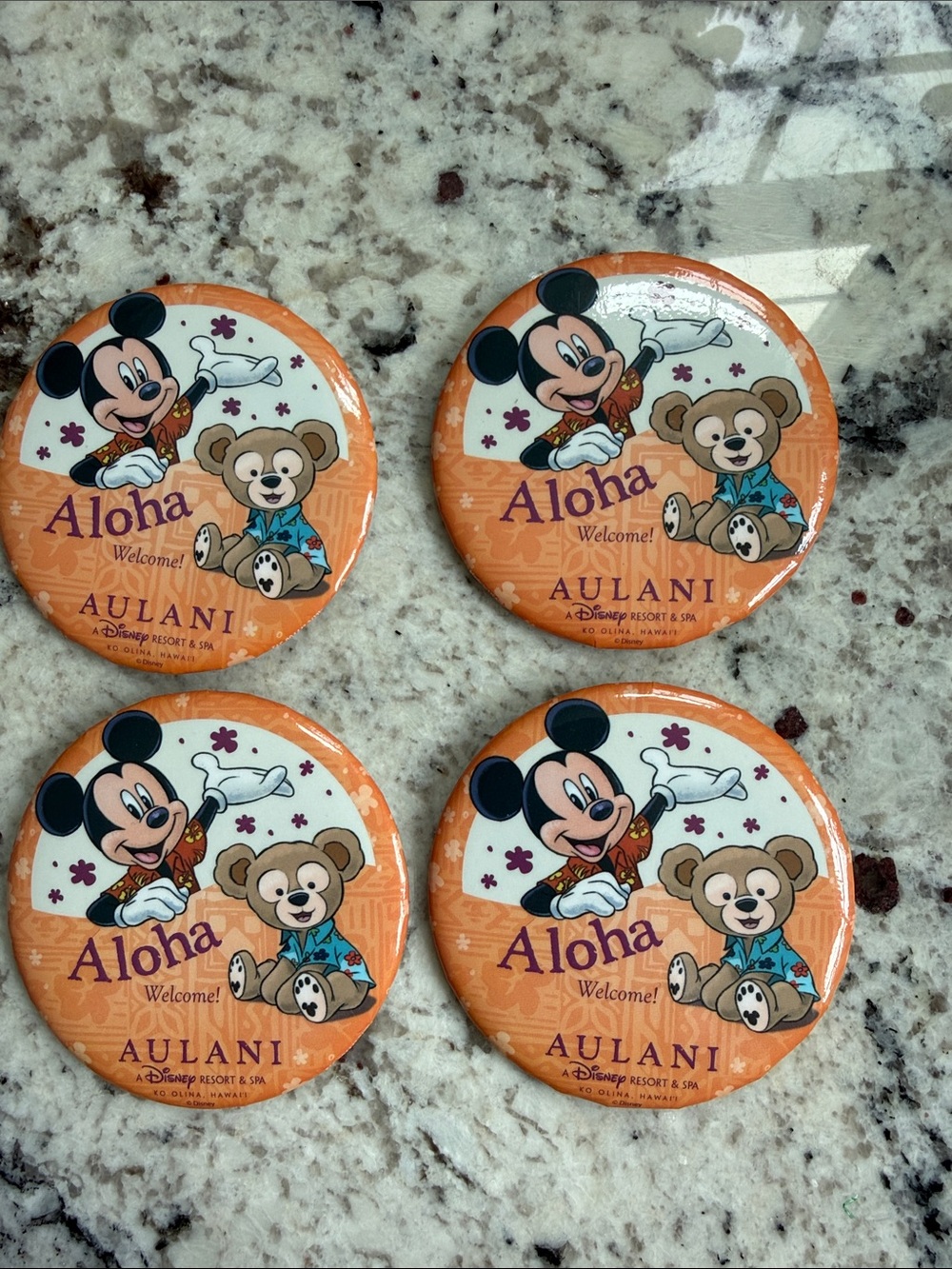 Bundle Disney Aulani 'Aloha' Mickey & Duffy Pins